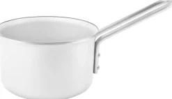 Online Eva Trio White Line Kasserolle m. Keramisk Slip-Let Belægning 13 cm/1,1 L, Recycled Stål