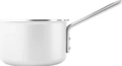 Online Eva Trio White Line Kasserolle m. Keramisk Slip-Let Belægning 13 cm/1,1 L, Recycled Stål