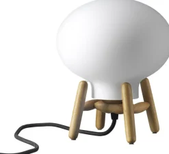 Discount FDB Møbler U6 Hiti Mini Bordlampe H22 cm, Eg/Opal