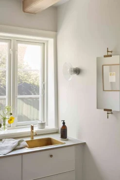 Best FDB Møbler U12 Slettehage Væglampe u. Ledning 20,8 cm, Aluminum