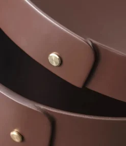FDB Møbler X3 Drejø Opbevaringsboks , Chocolate Brown
