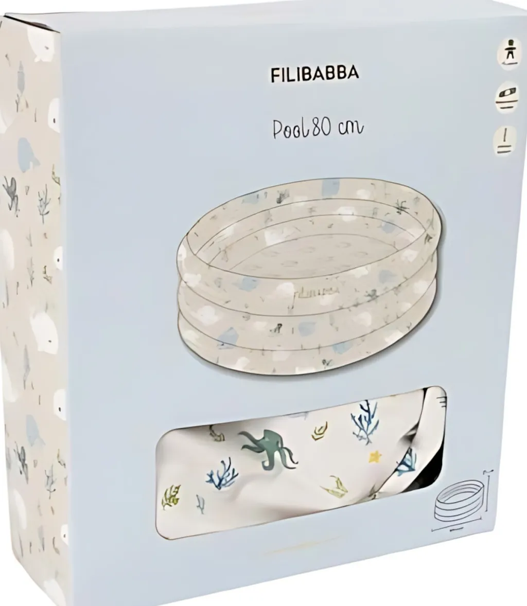 Børn FILIBABBA Vand- Og Badelegetøj > Alfie Badebassin ?80 cm, Christian's Whale Tales