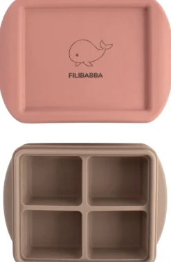 Outlet FILIBABBA Frysebakke t. Babymad 2 stk. 65 ml, Rose Mix