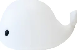 FILIBABBA Gulvlampe LED Hvalen Christian 50 cm, Hvid