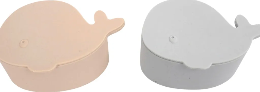 Børn FILIBABBA Madkasser Til Børn > Snackboks Hvalen Christian 2 stk. 12 cm,