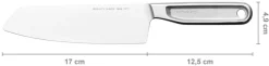 Hot All Steel Santoku Kniv 17 cm Kokkeknive|Japanske Knive