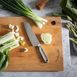 Hot All Steel Santoku Kniv 17 cm Kokkeknive|Japanske Knive