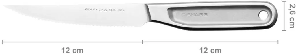 Fiskars Urteknive Og Grøntsagsknive > All Steel Tomatkniv 12 cm