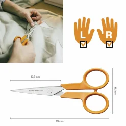 Fiskars Skæreredskaber > Classic Saks Micro Spids 13 cm, Orange
