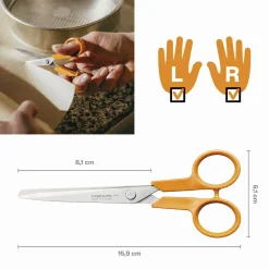 Fiskars Classic Universalsaks 16 cm, Orange