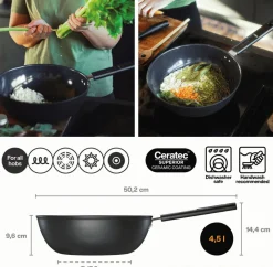 Hot Fiskars Hard Face Wok 28 cm