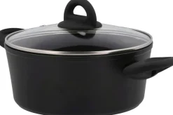 Online Ceramica Gryde m. Glaslåg Ø22 cm/2,5 L, Sort Gryder Og Kasseroller
