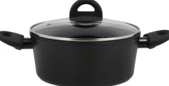 Online Ceramica Gryde m. Glaslåg Ø22 cm/2,5 L, Sort Gryder Og Kasseroller