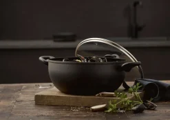 Online Ceramica Stegegryde Ø28 cm/6 L, Sort Gryder Og Kasseroller