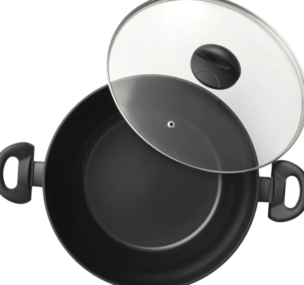 Online Ceramica Stegegryde Ø28 cm/6 L, Sort Gryder Og Kasseroller