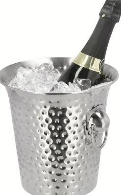 Clearance Champagne-/Vinkøler H20 cm, Silver Metallic Champagne- Og Vinkølere