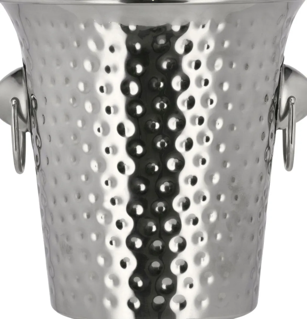 Clearance Champagne-/Vinkøler H20 cm, Silver Metallic Champagne- Og Vinkølere