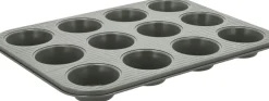 Best Funktion Line Muffinform t. 12 stk, Grå