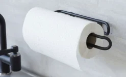 Best Funktion Væghængt Køkkenrulleholder H31,5 cm, Sort