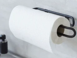 Best Funktion Væghængt Køkkenrulleholder H31,5 cm, Sort