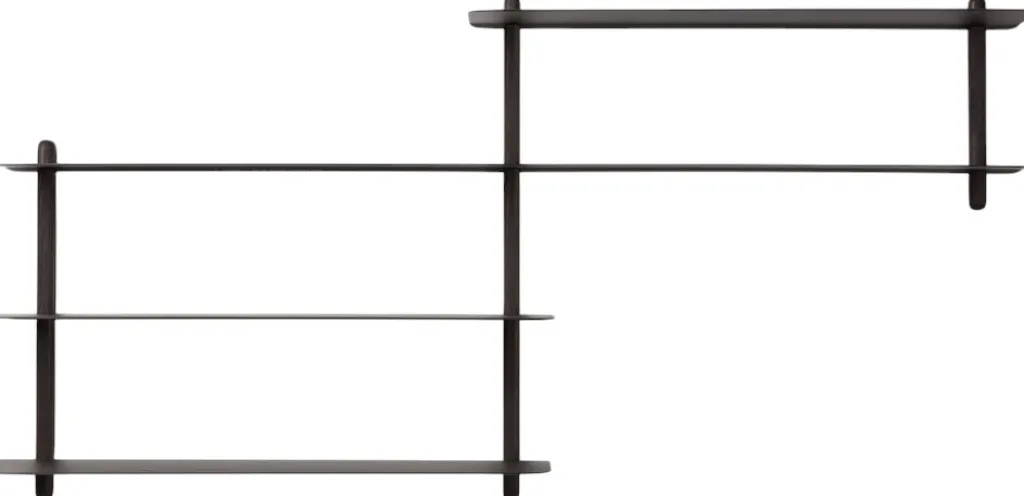 GEJST Hylder > Nivo Hylde B 118 cm, Sort Ask/Sort