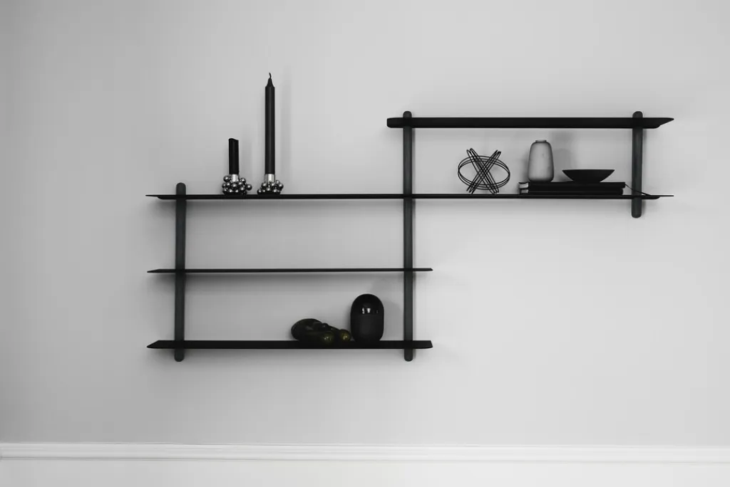 GEJST Hylder > Nivo Hylde B 118 cm, Sort Ask/Sort