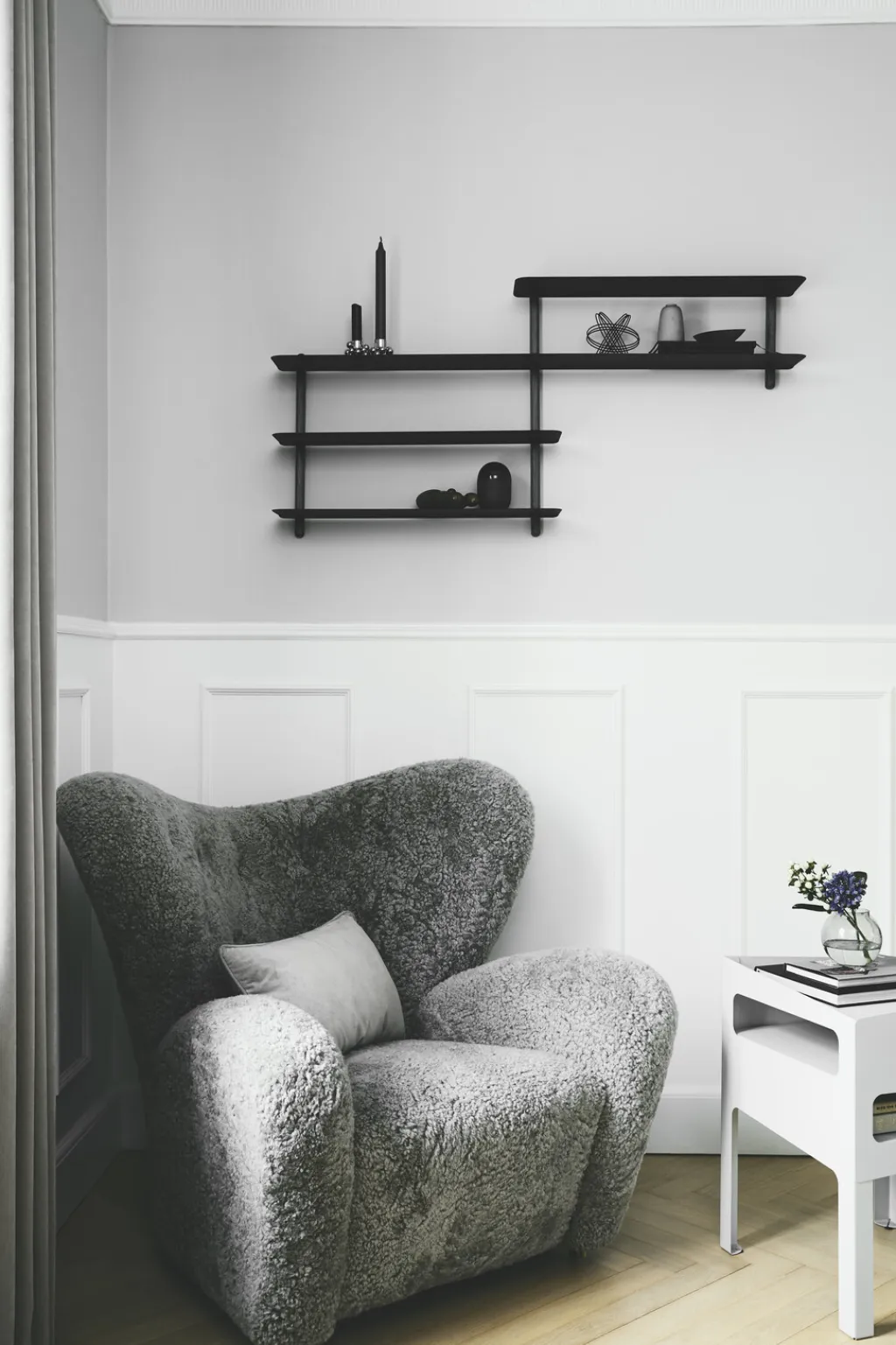 GEJST Hylder > Nivo Hylde B 118 cm, Sort Ask/Sort