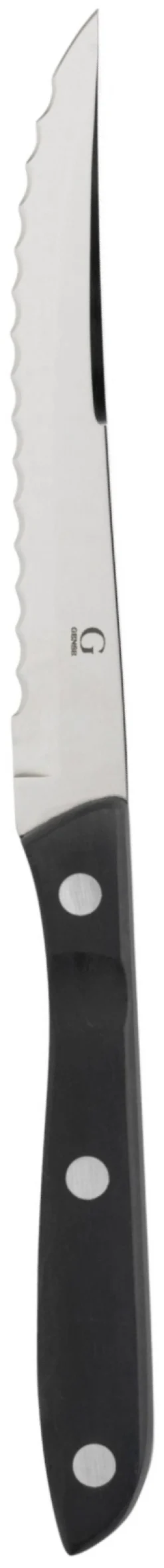Outlet Gense Old Farmer Black Steakkniv, Sort/Stål