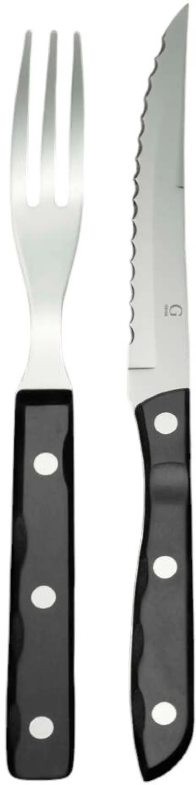 Gense Steakbestik|Bestiksæt > Old Farmer Black Steakbestik , Sort/Stål