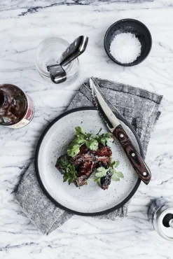 Gense Old Farmer Classic Steakkniv XL 4 stk, Træ/Stål