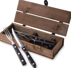 Gense Steakbestik|Bestiksæt > Old Farmer Classic Steakbestik , Træ/Stål