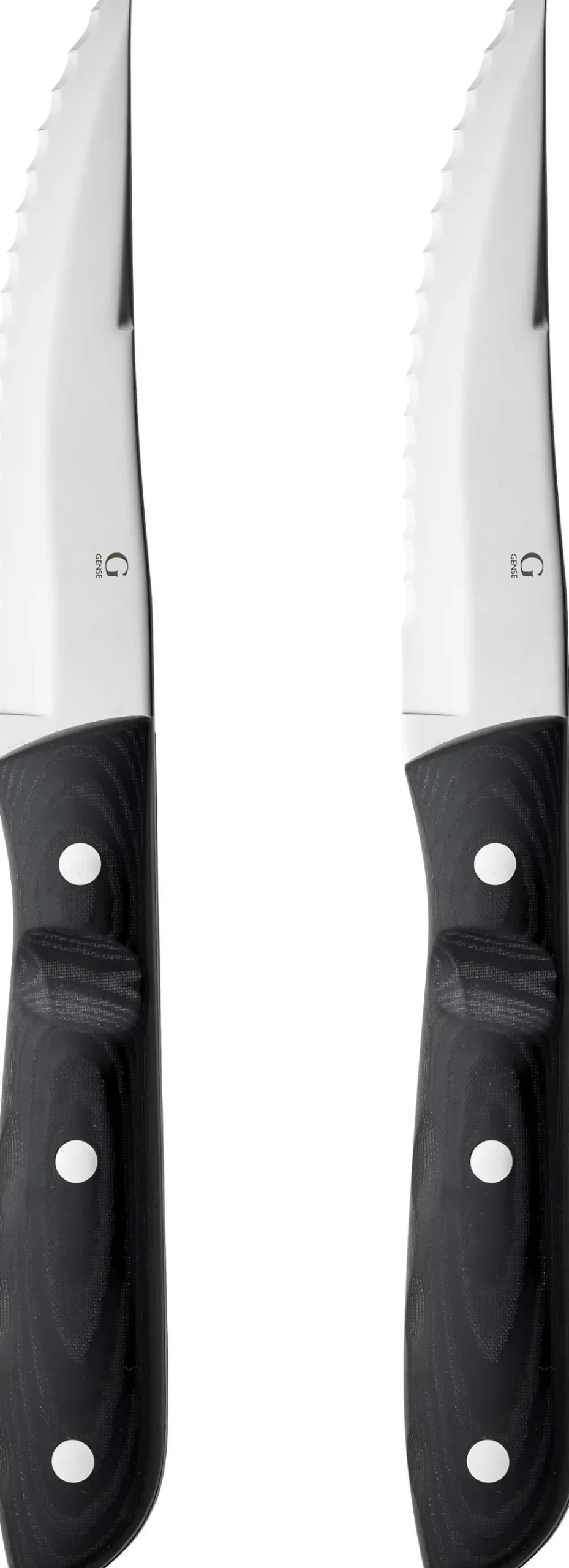 Online Old Farmer Micarta Steakkniv XL 2 stk, Sort/Stål Steakbestik