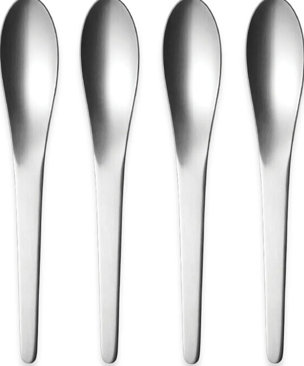 Georg Jensen Spiseskeer > Arne Jacobsen Dessertskeer 4 stk, Mat Stål