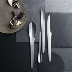 Sale Georg Jensen Arne Jacobsen Bestiksæt , Mat Stål