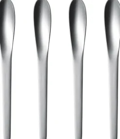 Georg Jensen Teskeer > Arne Jacobsen Kaffeskeer 4 stk, Mat Stål