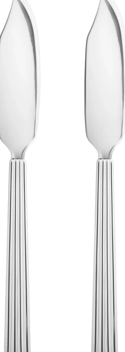 Sale Georg Jensen Bernadotte Fiskekniv 2 stk. 19,6 cm, Blankt Stål