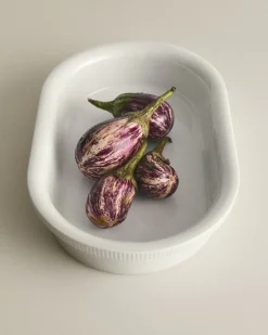 Clearance Georg Jensen Bernadotte Ovnfast Fad 31,6x20,1 cm, Hvid