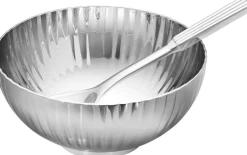 Georg Jensen Salt Og Peber|Salt Og Peber > Bernadotte Saltkar m. Ske Ø7,4 cm, Blankt Stål
