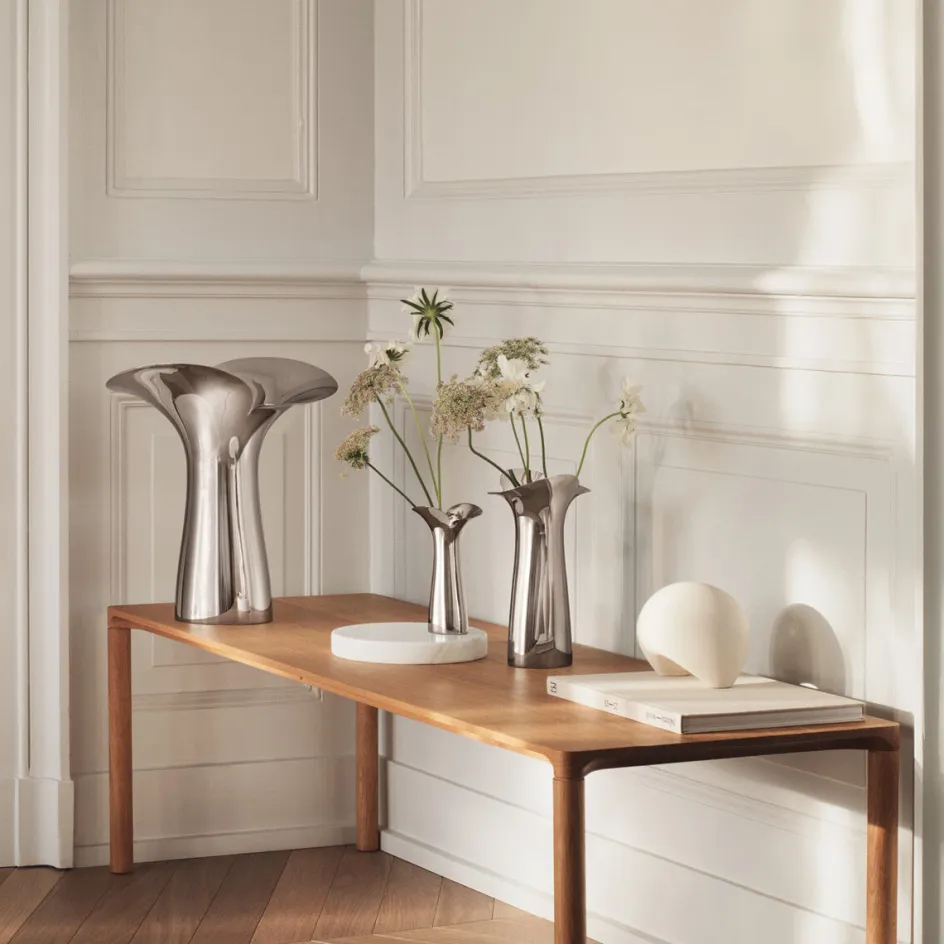 Discount Georg Jensen Bloom Botanica Vase , Blankt Stål