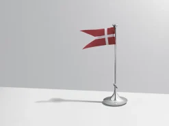 Clearance Georg Bordflag H39 cm, Blankt Stål Bordflag
