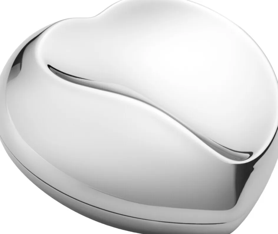 Clearance Georg Jensen Heart Æske , Blankt Stål