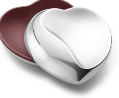 Clearance Georg Jensen Heart Æske , Blankt Stål