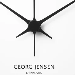 Outlet Georg Jensen Henning Koppel Vægur , Blankt Stål/Hvid