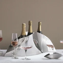 Outlet Indulgence Champagnekøler , Blankt Stål Champagne- Og Vinkølere