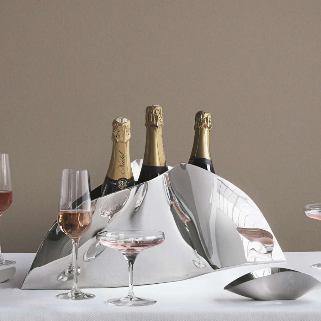 Outlet Indulgence Champagnekøler , Blankt Stål Champagne- Og Vinkølere
