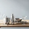 Georg Jensen Serveringsbakker|Stue > Manhattan Bakke 35x18 cm, Blankt Stål/Læder