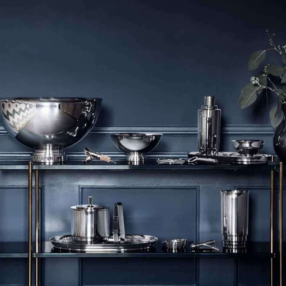 Discount Georg Jensen Manhattan Bordskåner til Flaske 11 cm, Blankt Stål