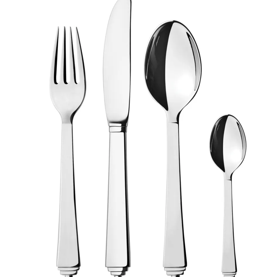 New Georg Jensen Pyramide Bestiksæt , Blankt Stål