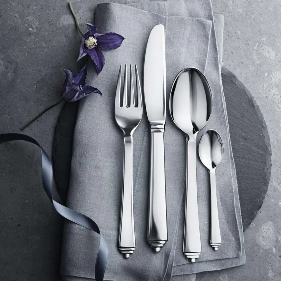 New Georg Jensen Pyramide Bestiksæt , Blankt Stål