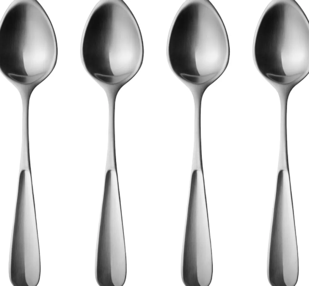 Georg Jensen Teskeer > Vivianna Teskeer 4 stk, Mat Stål